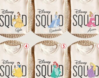 Camiseta de Princesas Disney, Camiseta de Princesas Disney, Camiseta de Cumpleaños de Princesas Disney, Camisetas de Princesas a Juego, Camiseta de Viaje Familiar Disney