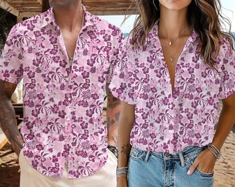 Disney Hawaiian Tropical Shirt, Minnie Mouse Hawaiian Shirt, Disney Beach Hawaii Shirt, Minnie Summer Shirt, Disneyland Trip 2025 Shirt