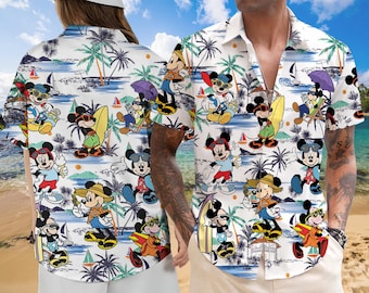 Mickey Hawaii Shirt, Mickey Aloha Shirt, Disney Hawaiian Shirt, Disney Hawaii Trip Shirt, Disneyland Beach Hawaii Shirt, Mickey Summer Shirt