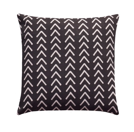 Black Pillow Washed Black Decorative Pillow 20x20 Bohemian Etsy