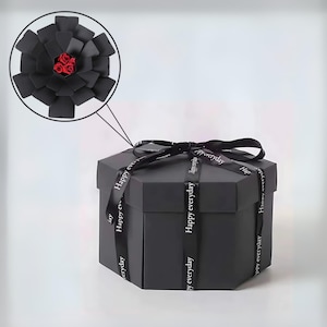 Caja explosiva para regalo de San Valentín / Caja de álbum de fotos explosiva para regalar en San Valentín, envoltura de regalo de aniversario