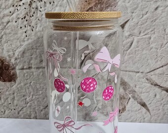 Disco Cherry Pink Bow 16 oz