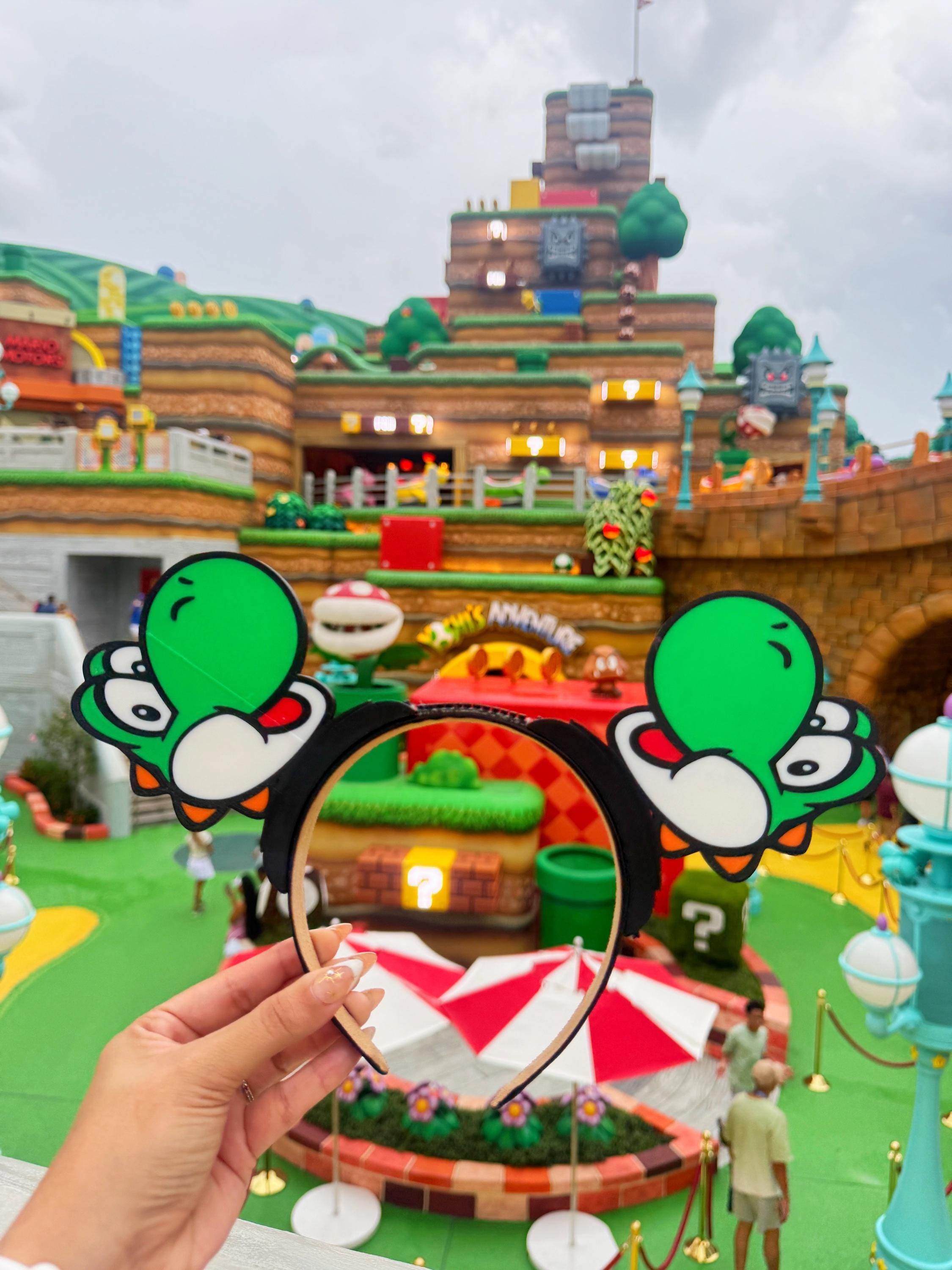 Yoshi Inspired Ears | Mario World Theme Park Headband | Nintendo
