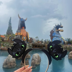 Orejas inspiradas en Desdentado / Diadema de Cómo entrenar a tu dragón / Accesorios de cosplay de Furia Nocturna