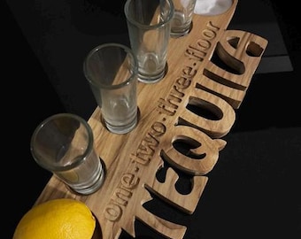 Tequila Launchpad Shot Tray CNC File | Digital Woodworking Plan (CRV)