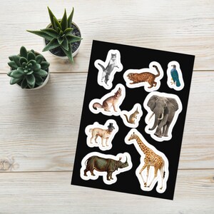 Animal Sticker Sheet Party Favor Boys Girls Birthday