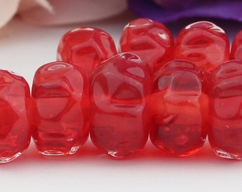 RED ROCKS boro glass lampwork beads