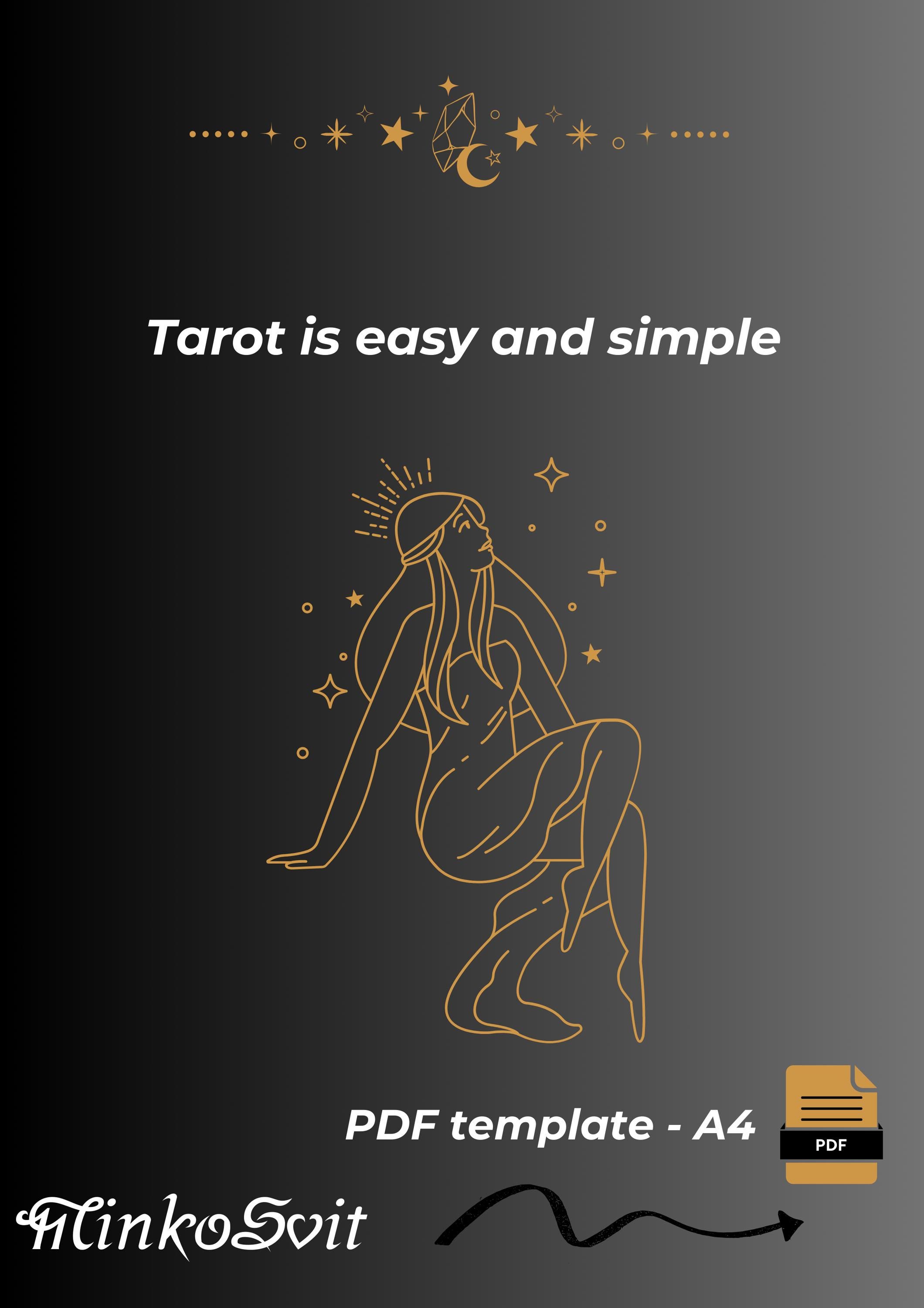 Buy Beginner Tarot Guide PDF – Printable Basics, Cheat Sheet & Journal ...
