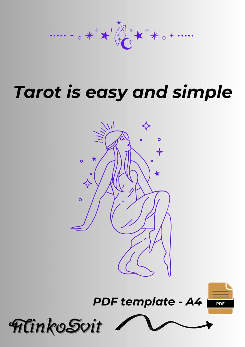 Buy Beginner Tarot Guide PDF – Printable Basics, Cheat Sheet & Journal ...