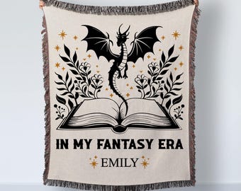 Custom Book Lover Blanket, Cozy Reading Blanket for Book Lovers, Personalized Name Gift, Valentine Gift for Reader, Library Bookish Quilt