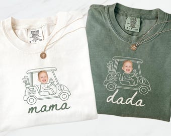 Golf First Birthday Family Shirts, Hole In One Birthday Matching Tees, Golf 1st Birthday Photo Outfit, Golf Dad Mom, Par Tee Party Gift