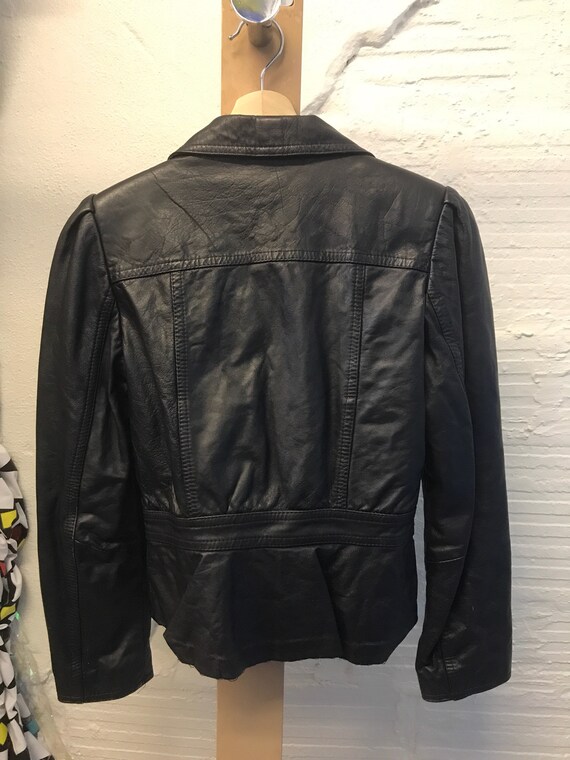 Black Leather Jacket 1970s Gassy Jack 