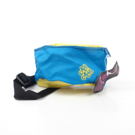 Fanny Pack Vintage 1980s Nylon Vegan Neon Waistpa… - image 1