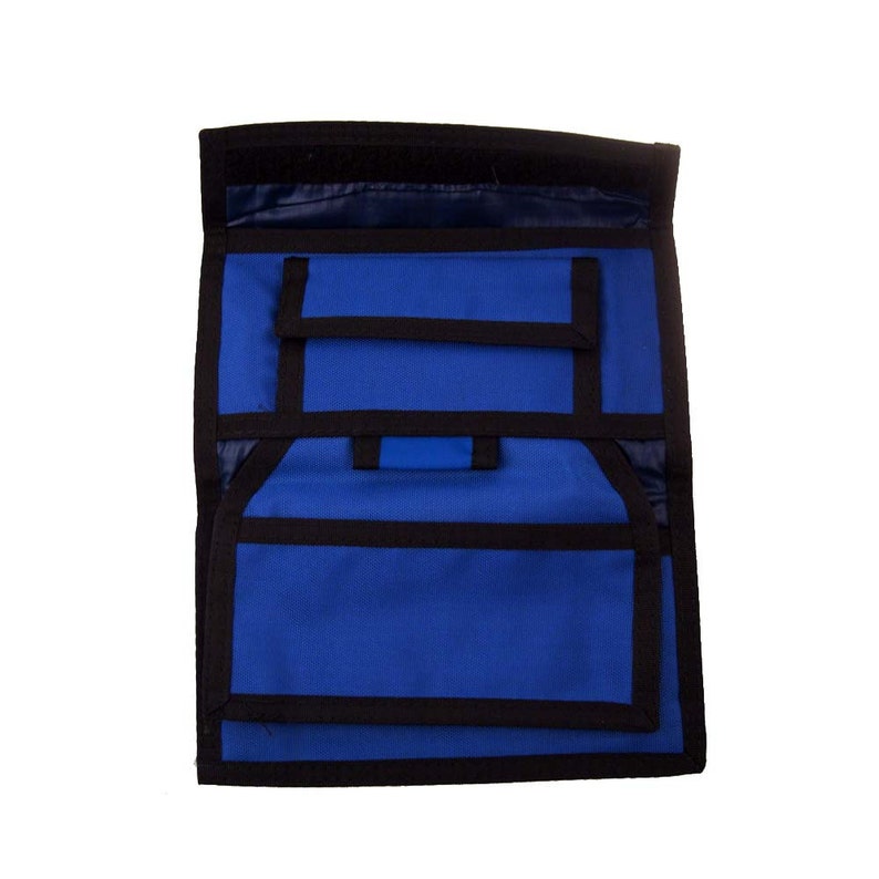 Rainbow velcro wallet Vintage 1980s 80s Long Checkbook Blue Etsy