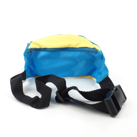 Fanny Pack Vintage 1980s Nylon Vegan Neon Waistpa… - image 3