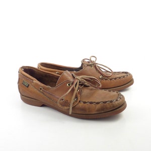 Chaussures Bateau (boat Shoes) Vintage Dexter En Daim Marron - Taille US 8.5 N (largeur Standard), Occasion