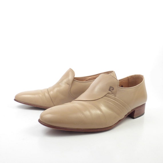 Pierre Cardin Shoes Leather Vintage 1970s Dress Loafers Men's Size 7