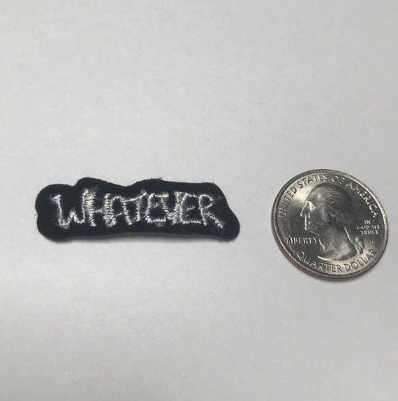 Whatever Patch Embroidered Patch Vintage 1990s Ti… - image 2