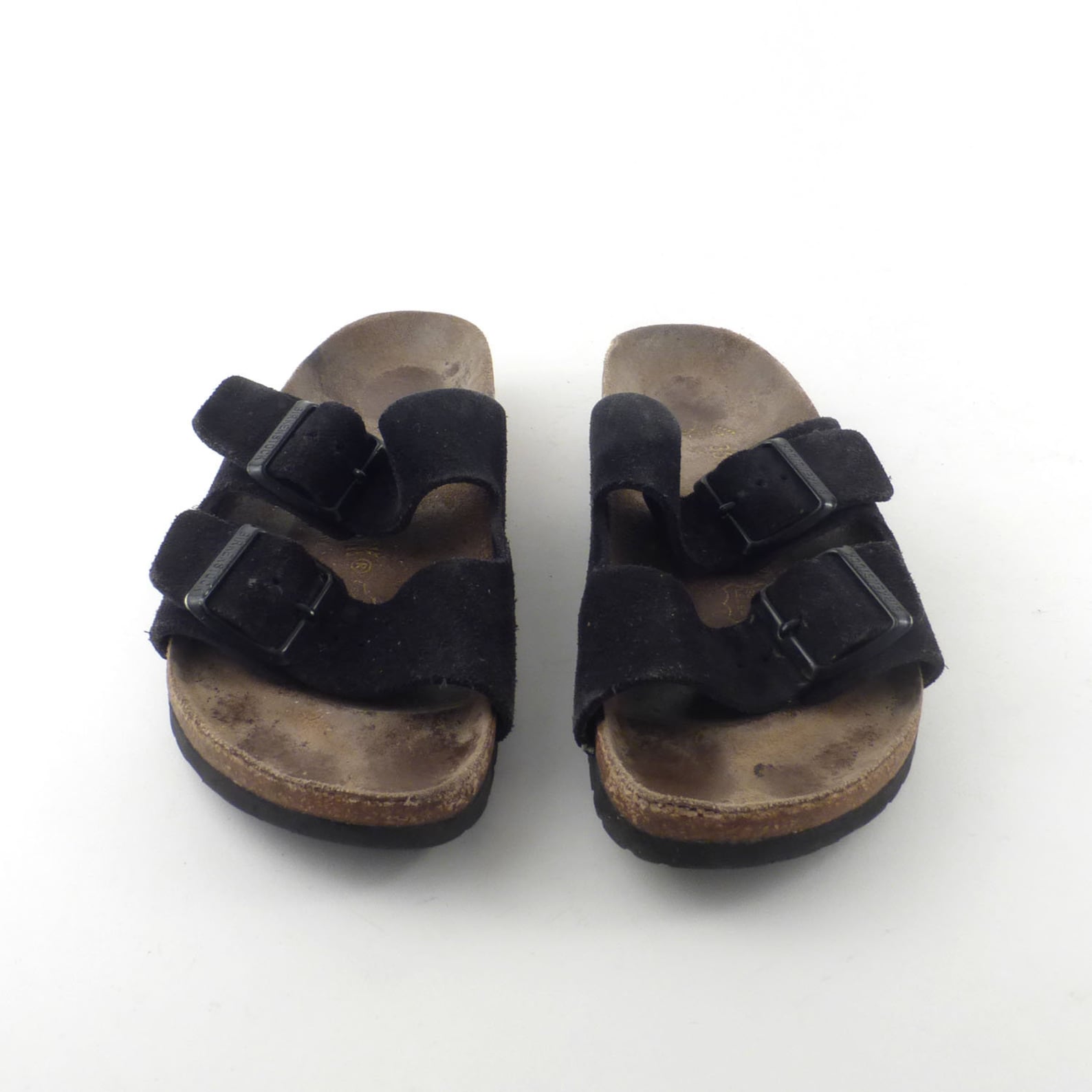 Birkenstock Sandals Vintage 1990s Arizona Black Suede Leather Etsy