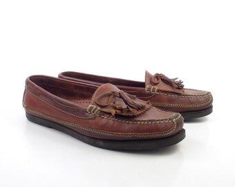 Cole Haan Loafers Brown Vintage 1980s 