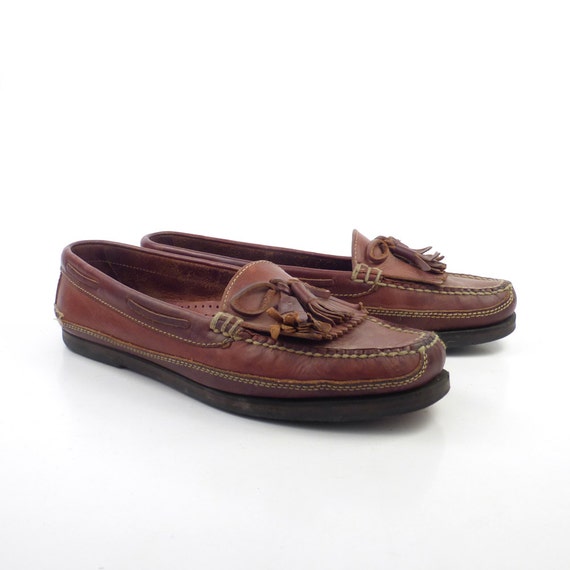 Cole Haan Loafers Brown Vintage 1980s 