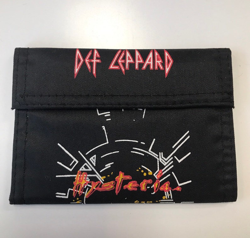 Def Leppard Nylon Wallet Vintage 80s Wallet 1980s Fabric Etsy