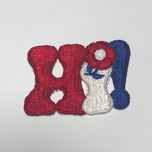 Hi Vintage Patch Embroidered Iron-on Vintage Clothing Patch Jacket Patch Vest Patch