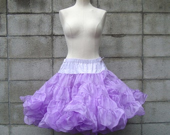 Purple Crinoline Vintage Super Full Soft Skirt Tutu Malco Modes Petticoat Women's size S