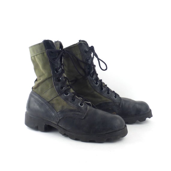 distressed combat boots mens