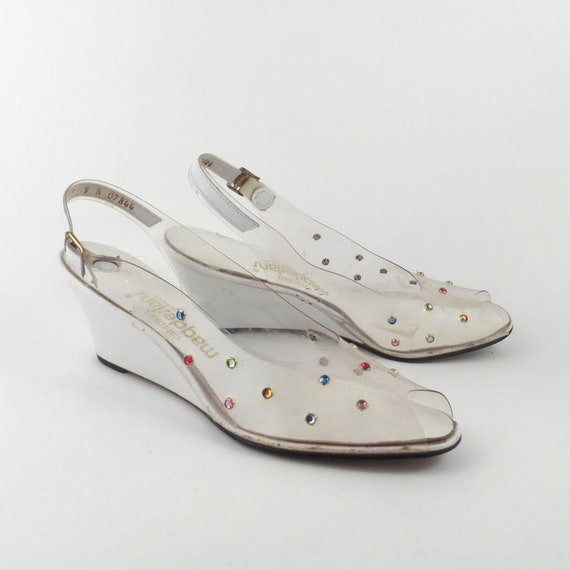 clear plastic shoes with rhinestones