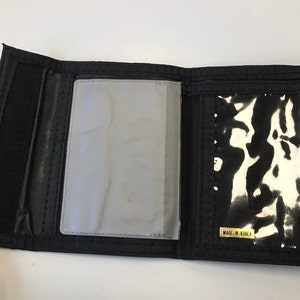 Def Leppard Nylon Wallet Vintage 80s Wallet 1980s fabric wallet Hysteria image 4