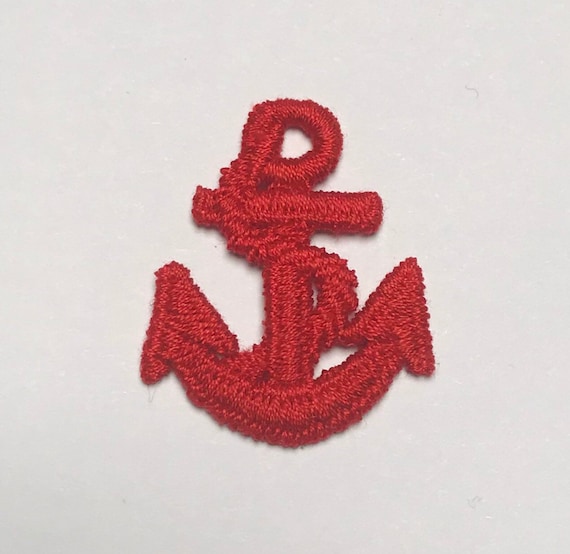 Small Anchor Patch Embroidered Patch Vintage 1980… - image 1