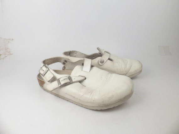 Birkenstock Sandals Vintage 1990s Clogs Tokiyo Whi