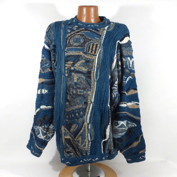 Coogi Sweater Jumper Vintage 1990s Coogi Blues Swe