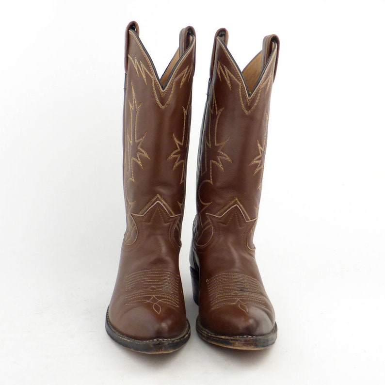 Cowboy Boots Vintage 1980s Tony Lama Brown Men's Size 4 C - Etsy