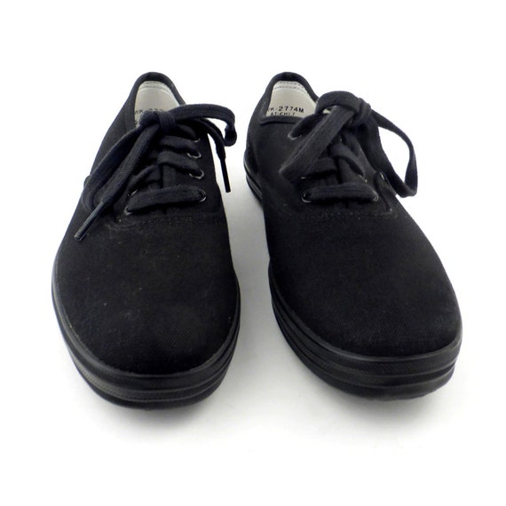 Black Keds Sneakers Vintage 1980s Shoes Canvas Women's Size Black Keds Sneakers Vintage 1980s Shoes Canvas Women's Size