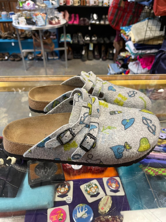 Birkenstock Sandals Vintage 1990s Clogs Birkis Felt Boston