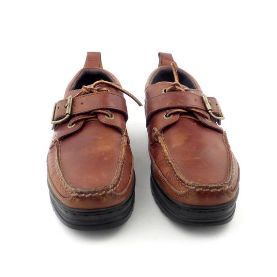 靴 90's POLO SPORT \"LEATHER MOCCASIN SHOES\" POST JUNK / 90's POLO SPORT RALPH LAUREN Buckle Belted