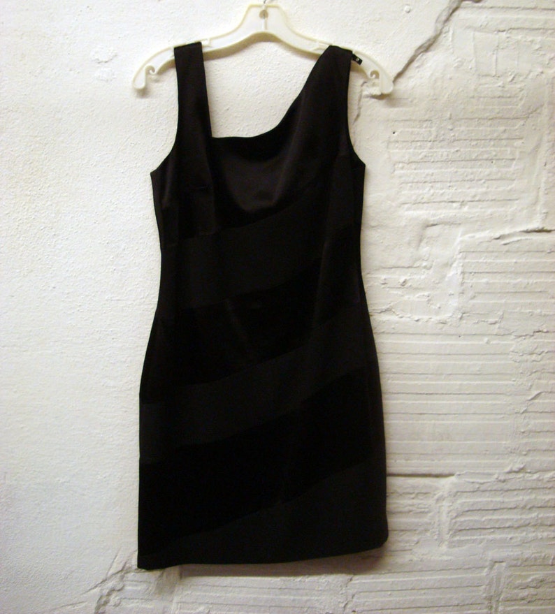 Robe Noire Vintage 1995 Laundry By Shelly Segal - Taille 4 - Style Audrey Hepburn