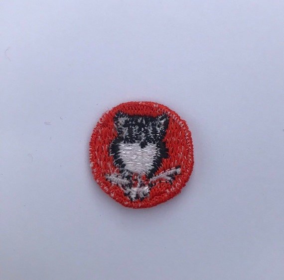 Small Owl Patch Embroidered Patch Vintage 1980s T… - image 2