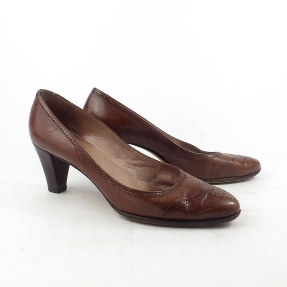 Bally Heels Shoes Vintage 1980s Spectator Made in… - image 1