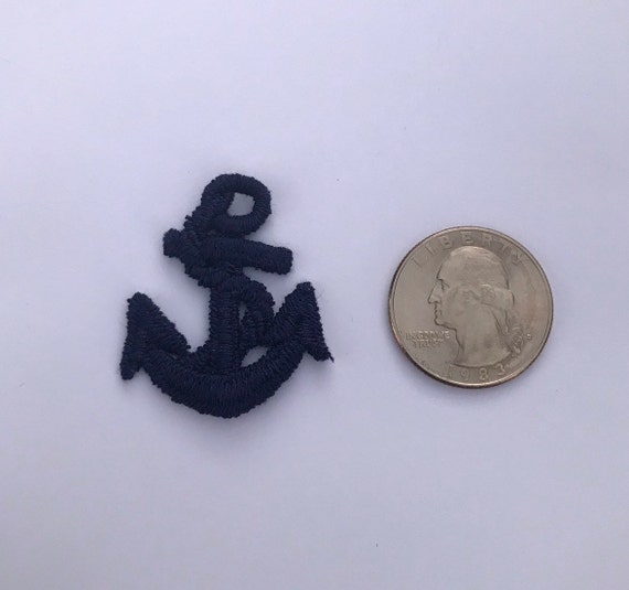 Small Anchor Patch Embroidered Patch Vintage 1980… - image 2