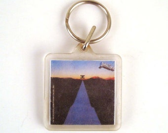 Keychain Vintage 1982 Judas Priest Point of Entry Plastic Key Chain