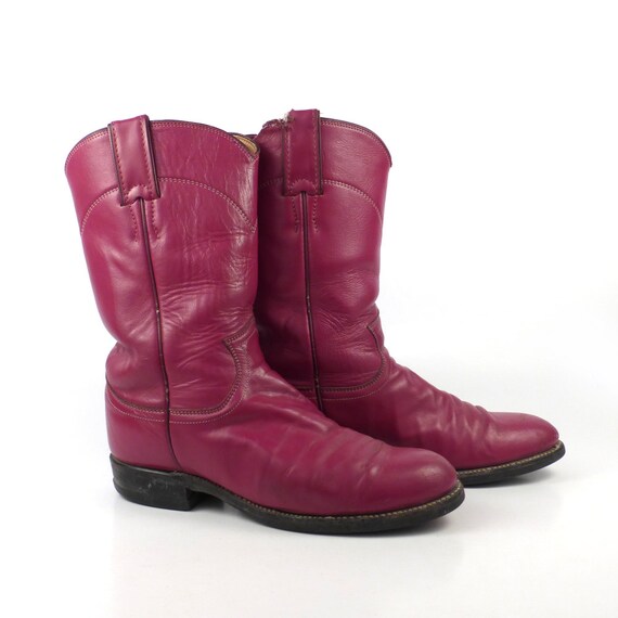 justin pink boots