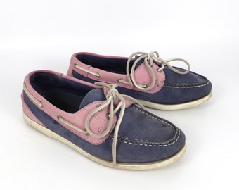 Boat Shoes Vintage 1990s Chatham Pink 