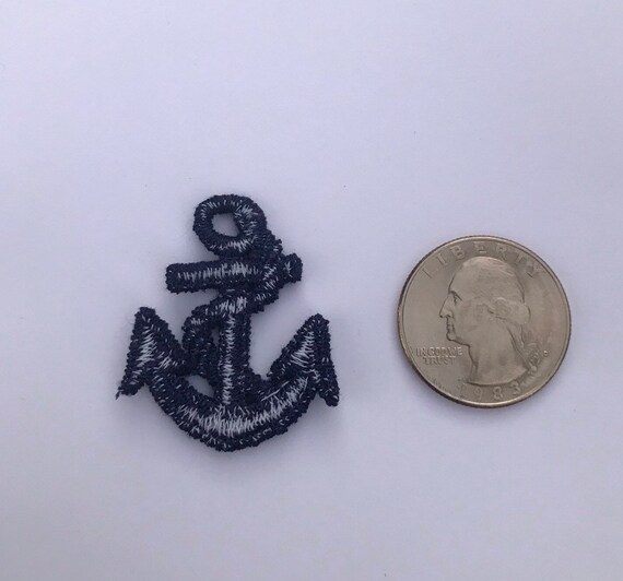 Small Anchor Patch Embroidered Patch Vintage 1980… - image 3