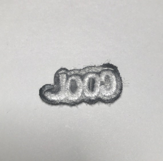 Cool Patch Embroidered word Patch Vintage 1990s T… - image 3