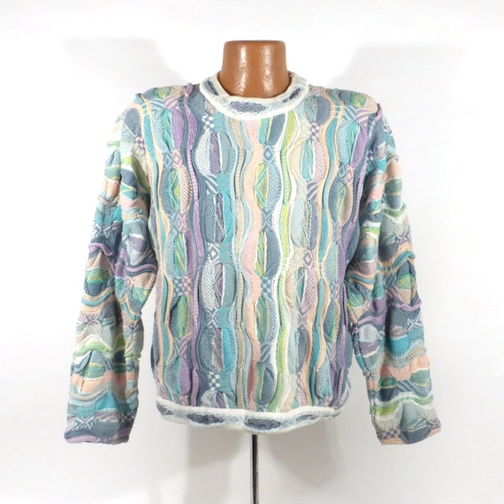 Coogi Sweater Jumper Vintage 1990s Pastel Coogi Sw