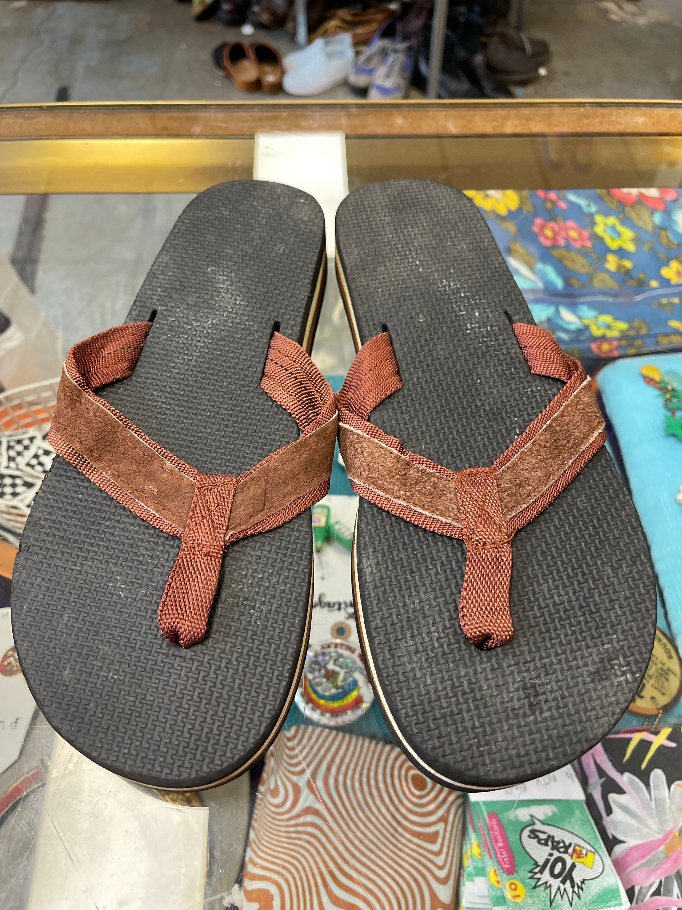Flip flops with yoga mat bottom sale