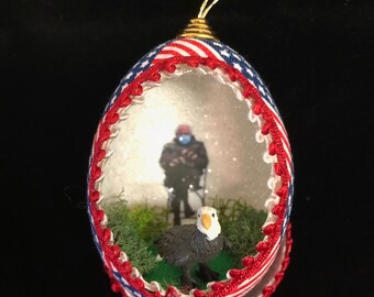 Bernie Meme Christmas Ornament/eagle